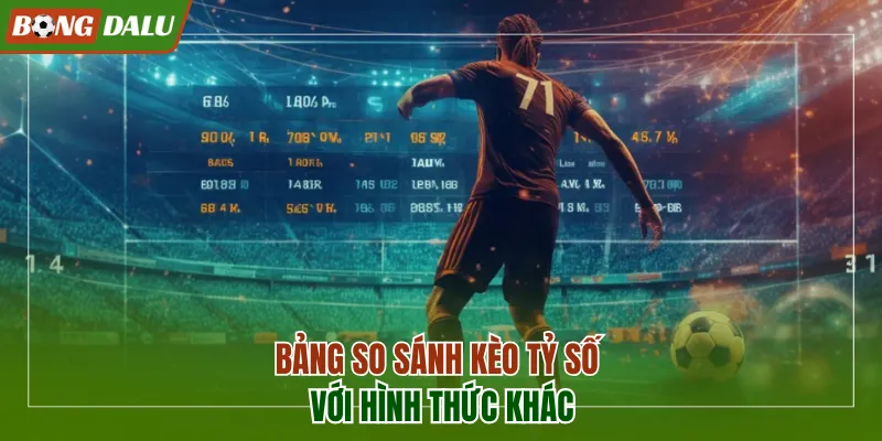 Bảng so sánh kèo tỷ số với hình thức khác