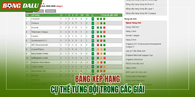 Điểm danh các nội dung chính Bongdalu muốn cung cấp